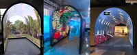 Pantalla LED de Túnel que Presenta Imágenes Panorámicas Envolventes con una Visión Impactante para Lugares de Fotografía Virales en Internet y Ambiente de Centro Comercial