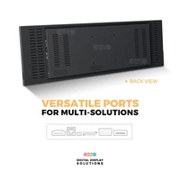 Pantalla LCD Ultra Ancha para Señalización Digital, Reproductor de Pantalla Estirada, Monitor Publicitario de 60cm, 90cm, 120cm, 2 pies, 3 pies, 4 pies, Pantalla para Estantes