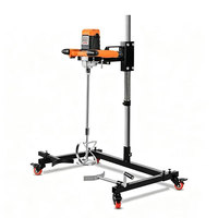 Mélangeur vertical mobile sur roulettes, agitateur cosmétique à vitesse variable avec tige en acier pour la préparation de crèmes, lotions, shampoings et onguents