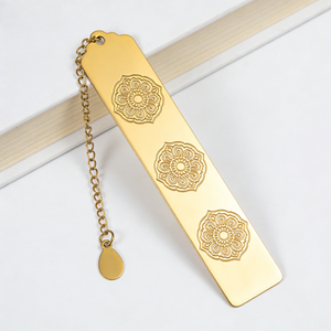 Custom Laser Cut Brass Bookmark - High-Quality Metal Souvenir Gift for <b>Book</b> Accessories - Product Image 3