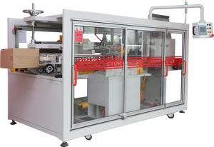 Emballageur de cartons dans une machine d'emballage de boîtes de conserve pour les entreprises alimentaires, déballageur et emballageur de cartons et scellant avec système de chargement latéral - Product Image 3