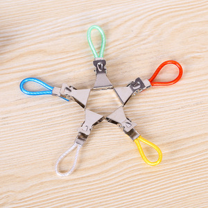 RTS Usine Pinces À Linge En Acier Inoxydable Pinces À Linge Coloré Linge Torchon Suspendu Clips Serviette Clips Cuisine Salle De Bains Clips - Product Image 6