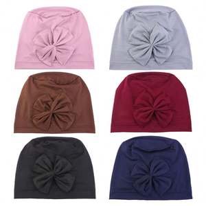 ผ้าโพกศีรษะแฟชั่นดีไซน์โบว์ผูกผมอเนกประสงค์สำหรับสุภาพสตรี ผ้าคลุมผมยืดหยุ่นสำหรับดูแลเส้นผม ผลิตจากโพลีเอสเตอร์และสแปนเด็กซ์ เหมาะสำหรับกิจกรรมกลางแจ้ง - Product Image 2