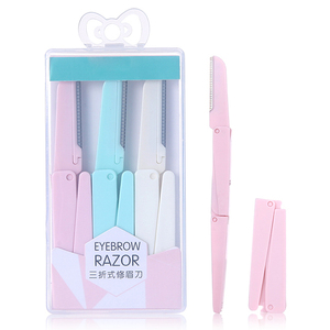 Depilador Facial Coreano <span class=keywords><strong>para</strong></span> Mujer, Desechable, con Mango de Plástico, Depiladora de Cejas, Recortadora y Perfiladora con Cuchilla - Product Image 1