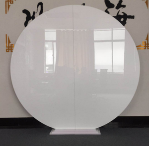 <strong>Simple</strong> Round Shape White Color PC PVC Modern Fancy High Class <strong>Wedding</strong> Events Banquet <strong>Backdrop</strong> <strong>Wedding</strong> for Decoration <strong>Backdrop</strong> - Product Image 1