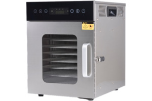 Déshydrateur alimentaire commercial Horus à 8 couches en acier inoxydable, sécheuse industrielle de fruits, sécheuse rotative industrielle pour aliments - Product Image 1