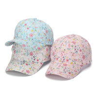 Topi Bisbol Landfond Cross-Border Best-Selling Little Flower Unisex, Model Snapback, Bernapas, Pelindung Matahari