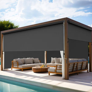 Pérgola Exterior de Aluminio OEM con Techo de Láminas Motorizadas, Impermeable IP65, Resistente al Viento, Estructura de Protección Solar para Patio Trasero o Terraza - Product Image 1