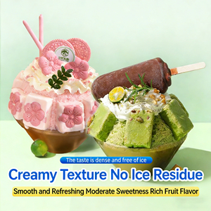 MATCHA QUEEN Poudre de crème glacée originale qualité chef, étiquette claire, base lisse, sans notes gênantes, pour écoles culinaires et concours de desserts, <span class=keywords><strong>sac</strong></span> de 1 kg - Product Image 4