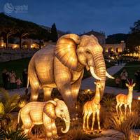 Projet d'éclairage personnalisé pour zoo, exposition de lanternes d'animaux de safari pour parcs, zoos, décorations de fêtes, Nouvel An, Noël