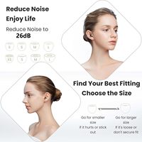 Bouchons d'Oreille en Silicone Réutilisables OEM d'Usine pour la Réduction du Bruit, Protection Auditive pour le Sommeil