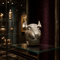 Buste de Rongeur en Bronze Sur Mesure - Finition Marron-Gris Antique, Entièrement Adapté aux Vos Spécifications, Sculpture en Bronze