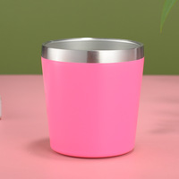 Vaso Térmico de Acero Inoxidable 304 de 8oz, Taza Aislada para Bebidas, Apta para Alimentos, para Hogar, Escuela y Oficina