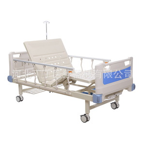 Lit médicalisé manuel Peter Deng en acier inoxydable blanc pour usage domestique et soins aux personnes âgées - Product Image 5