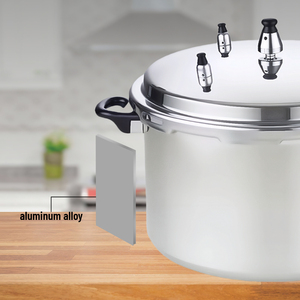 หม้อความดันอะลูมิเนียม4L ตรงตัวออกซิไดซ์เตาแก๊สและเตาแม่เหล็กไฟฟ้า - Product Image 6