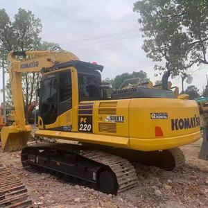 Excavatrice d'occasion Komatsu PC220LC 22 tonnes à faible nombre d'heures de fonctionnement |   Machine à chenilles d'origine japonaise pour l'exploitation minière et la construction - Product Image 3