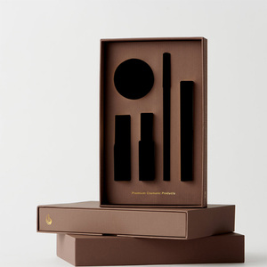 Tùy chỉnh màu sắc in sang trọng cao cấp giấy mỹ phẩm Bộ dụng cụ bao bì hộp quà tặng cho make up - Product Image 4