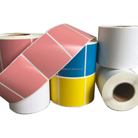 Étiquettes industrielles personnalisables Haoxuan, vente en gros, usine, rouleaux d'étiquettes vierges pour imprimantes de codes-barres de bureau