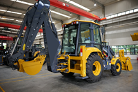 Backhoe Loader XC8-S2570 Merek Terbaik Cina, Baru, 8.2 Ton, Opsional Bucket 3-in-1