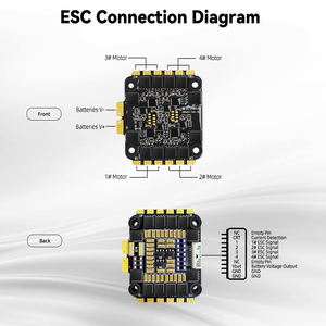Controlador Electrónico de Velocidad 55A ESC 4 en 1 Compatible con 3-6S para Drones de Carreras FPV Freestyle GPS Multirotor Hecho en China - Product Image 6