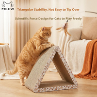 Ineinandergreifender Dreieckiger Wellpappe-Kratzbaum für Katzen Langlebig, Fusselfrei, Katzenspielzeug & Haustier-Wohnaccessoire