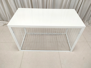 FURUN Table de toile de fond en maille de mariage imprimée en noir pour décoration de mariage Fournisseurs Décoration d'événement Socle de table - Product Image 5