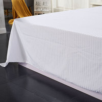 Prix d'usine OEM Drap plat de luxe pour hôtel, drap de marque en coton, draps de lit king size