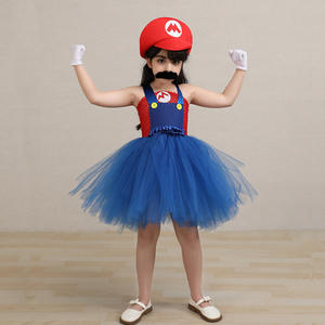 Halloween Cosplay Anime Costume Jeu de rôle Robe <span class=keywords><strong>Mario</strong></span> Pompen pour enfants Super Mary - Product Image 1