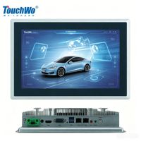 PC tactile industriel encastrable 10,1" 15 17 21,5 pouces, panneau frontal IP65, capacitif 10 points, tout-en-un pour HMI, kiosque, automatisation