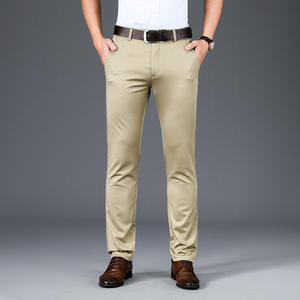 กางเกงทรงหลวมสำหรับผู้ชายชุดสูทธุรกิจลำลองทรงตรงกางเกงผู้ชาย - Product Image 4