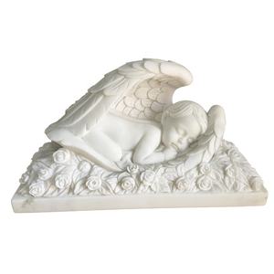 <span class=keywords><strong>Statue</strong></span> di cherubino di angelo di marmo adorabili su ordinazione del giardino all'aperto da vendere - Product Image 2
