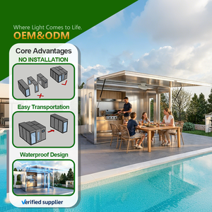 Yeyon 2026 OEM Moderno <span class=keywords><strong>Armario</strong></span> de Cocina Modular Plegable de Acero Inoxidable para Exteriores, Prefabricado, Resistente a la Intemperie, para Camping y Baño - Product Image 1