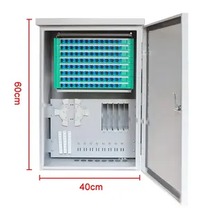 Outdoor Optical Junction Box 48/96/144/288/576/720 Core Fiber Optic Cross Connect Cabinet