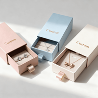Coffrets cadeaux de bijoux en papier personnalisés de luxe adaptés à l'emballage de petits bijoux tels que bagues et boucles d'oreilles