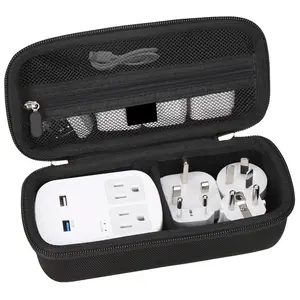 旅行配件收纳器Eva盒，便携式电子袋小工具袋，用于电源适配器充电器