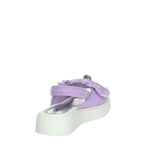 Gaelle Junior Violet Sandal <b>With</b> <b>Bow</b> Platform Heel For Girls Size 28 - Product Image 3