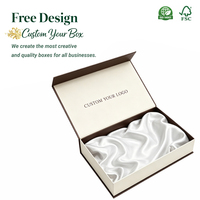 Boîte rigide texturée en gros, emballage en satin, finition mate avec feuille d'or, écologique et réutilisable