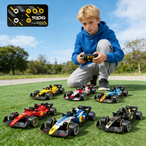 WGNRC 292 Voiture de course F1 miniature à l'échelle <span class=keywords><strong>1</strong></span>/64, jouet télécommandé 2,4 GHz avec contrôle par application, mini voiture RC de <span class=keywords><strong>drift</strong></span> de bureau, mini voiture RC de course de poche - Product Image 3