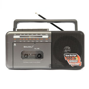 Lecteur de cassettes, haut-parleur Bluetooth, radio stéréo rétro rechargeable AM/FM/SW, lecteur/enregistreur de cassettes, <span class=keywords><strong>prise</strong></span> casque - Product Image 1