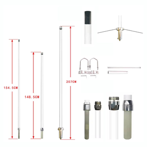 Antenne en fibre de verre X510 5,2 m à 3 sections, gain élevé, VHF UHF double bande, omnidirectionnelle, pour station de base, pour signal satellite extérieur - Product Image 1