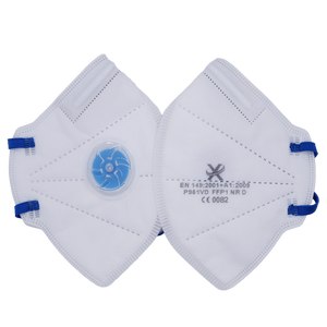 Masker Debu Setengah Wajah Sekali Pakai KN95 EN149 <span class=keywords><strong>FFP1</strong></span> dengan Katup 3-Lapisan Penjepit Hidung yang Dapat Disesuaikan Perawatan Kesehatan Respirator Partikulat - Product Image 2