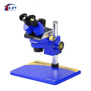 MECHANIC Trinocular Stereo Microscope MOS300- B11 HD Electronic Magnified 6-45X Continuous Zoom Stereo Trinocular CTV Adaptor