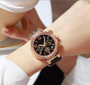 Orologio da Donna Gezhi con Ruota Panoramica in Lega di Quarzo, Cinturino in Acciaio Inossidabile - Lusso Leggero, Versatile, Trendy, Semplice, Elegante e Raffinato - Product Image 3