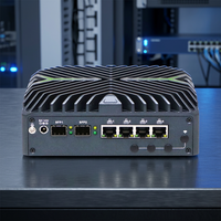 Mini PC Partaker Intel I7 1255U I5 1235U WIFI6 COM HD DP Tipo-C 2*DDR5 Computadora de Escritorio para Oficina/Hogar 4*2.5G LAN Win11 2x10GbE SFP