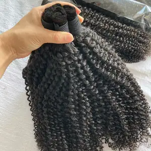 100 cabelo natural trançado a granel, sem trama, cutícula alinhada, virgem afro, cabelo humano, vendedores a granel