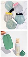 Gants en soie de luxe personnalisables avec logo 2023, nouvelle tendance, gants exfoliants pour le corps et le visage, brosses de bain, éponges et exfoliants