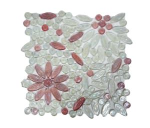 Mosaico de Vidrio DS MOSAIC para Decoración de Pisos de Balcón de Villas Modernas, Estilo Parqué, 8mm de Grosor, Lámina de 300x300mm para Diseño de Interiores - Product Image 6