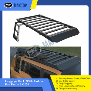 <span class=keywords><strong>Porte</strong></span>-bagages ABS avec échelle sur le toit Aventures en plein air <span class=keywords><strong>Porte</strong></span>-bagages de toit de voiture <span class=keywords><strong>Porte</strong></span>-bagages avec échelle pour Prado LC250 - Product Image 3