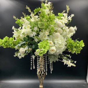 QSLH-CF142 OEM שירות חתונה פרח כדור מרכזי ירוק פרח כדורי סידורי שולחן חתונה - Product Image 1