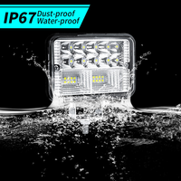 Barre lumineuse et projecteur LED DXZ H-DSY-4C-26 carré de 4 pouces, 78W, 12V-24V, certifié CE, pour la rénovation/amélioration des voitures, camions, bateaux, VTT - Nouveau